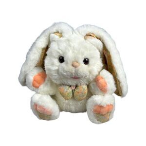 Gina Soft Toys Bunny Rabbit Plush Furry Long Floppy Ears Cream Easter Spring